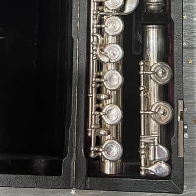 L.L. Lebret Art Nouveau Flute 1900 -Sterling Silver image 5