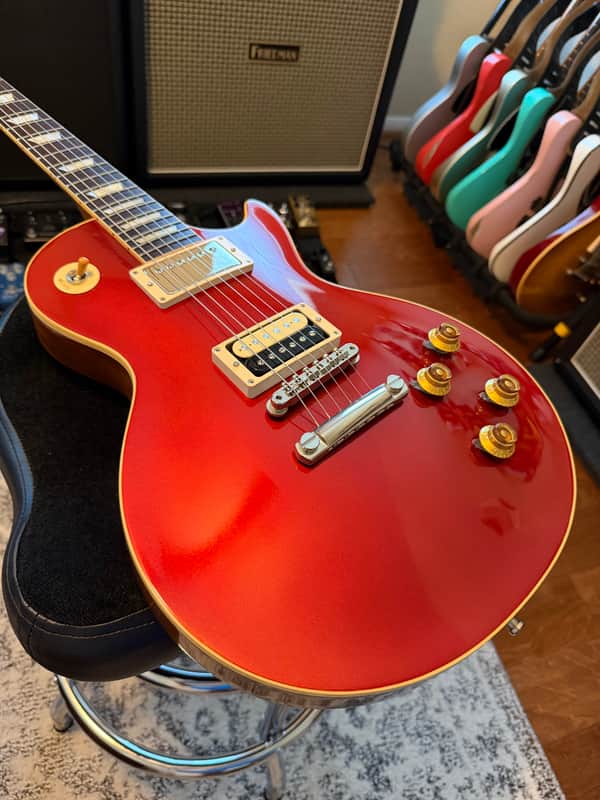 Gibson 1958 Custom Shop Standard Les Paul Wildwood Made 2 Measure  2019 - Candy Apple Red Gloss image 1