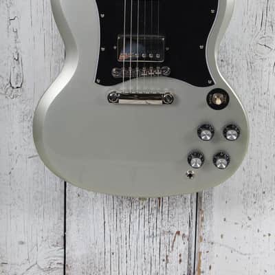 Epiphone SG Standard Solid Body Electric Guitar Silver Mist with Gig Bag image 1