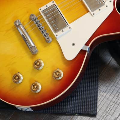2005 Gibson Custom Shop Les Paul '58 Reissue Electric Guitar Cherry Sunburst + COA OHSC image 7