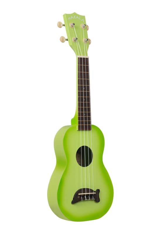 Makala Green Apple Burst Soprano Dolphin Ukulele image 1