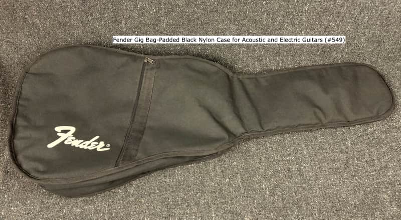 Fender Gig Bag Padded Black Nylon Case for Acoustic and Electric Guitars #549 image 1
