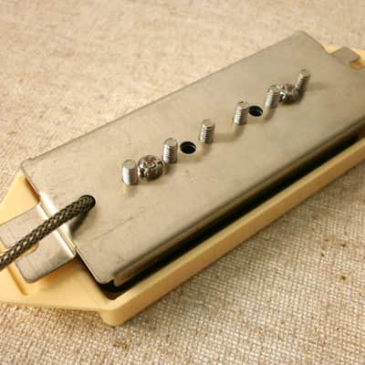 P90 Pickup Dog Ear CREAM A4 HOT Bridge Fits Gibson Epiphone Handcrafted by Q pickups Vintage image 2