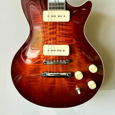Huss and Dalton Meridian DC Custom - Angel-Step Flame Top - Fralin P-90s image 11
