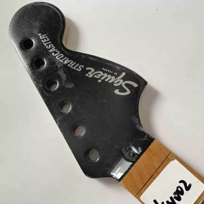 Fender Squire ST SQ double-action electric guitar headstock and neck image 2