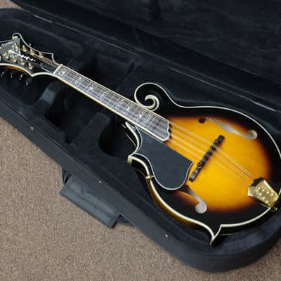 Gold Tone Mastertone GM-70+ LEFTY F-style mandolin - NEW Solid Wood w/ CASE - B-stock image 1