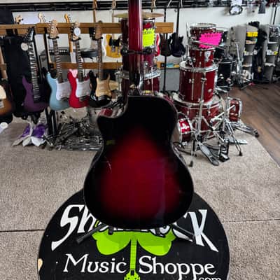 2003 Taylor Limited Edition 654ce 12 String - Cherry Blackburst w/ OHSC image 7