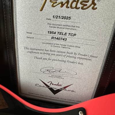 2025 Fender Custom Shop ‘54 Telecaster TCP Time Capsule - Faded Aged Fiesta Red image 21