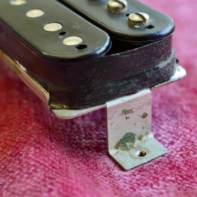 Vintage 1959 Gibson Double Black Long Magnet PAF Pickup 7.81k HOT Les Paul Burst image 18