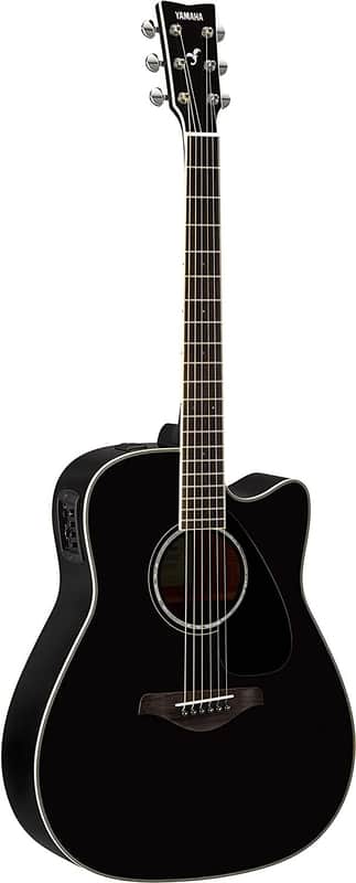 Yamaha FG830 Solid Top Folk Guitar, Natural image 1