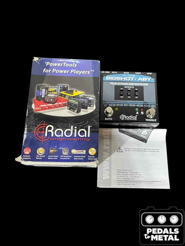 Radial Bigshot ABY True-Bypass Amp Switcher V2 2010s - Black/Blue - X16821 image 1