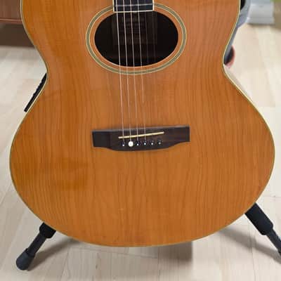 Landola J-800 Made in FINLAND Florentine Cutaway Jumbo Acoustic-Electric Guitar Finnish European EU Build with USA Shadow P4 4-band EQ pre-amp Vintage 80s 1980's Gibson Open-Book Headstock image 11