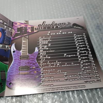 2002 JACKSON GUITARS CATALOGUE image 2