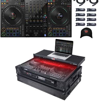 Pioneer DDJ-FLX10 4-Ch Rekordbox & Serato DJ PRO Controller + XS-DDJFLX10WLTBLLED image 1