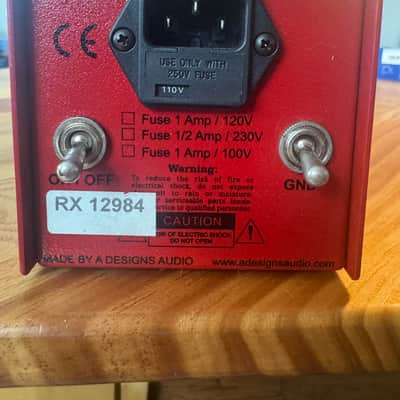 A-Designs Audio REDDI Tube Direct Box 2010s - Red image 3