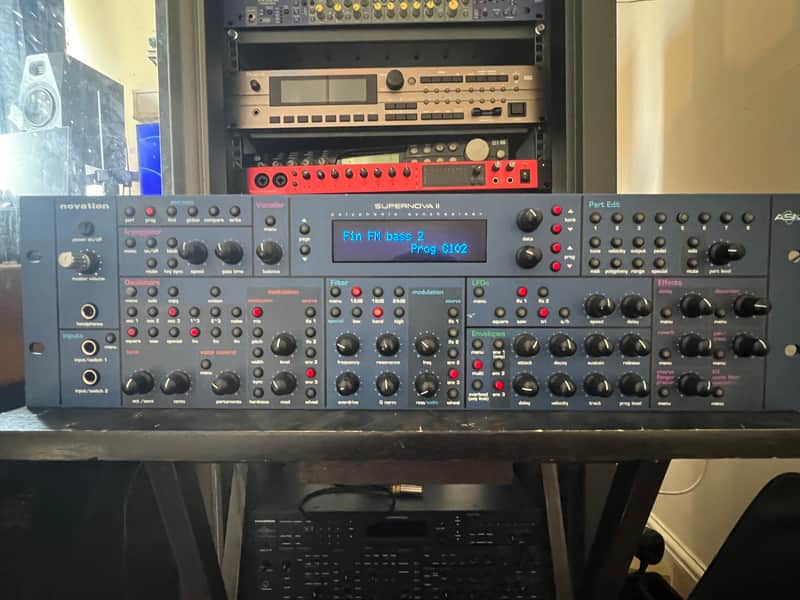 Novation Supernova II Rack 24-Voice Polyphonic Synthesizer / Vocoder – OS 2.0 image 1