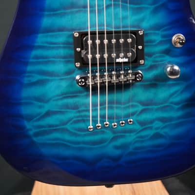 Schecter C-6 Plus - Ocean Blue Burst (443) image 11