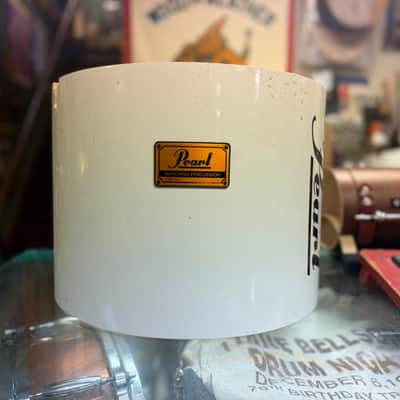 Pearl Marching Percussion Snare Shell 10.5"x14" White Gloss image 1