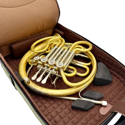 Marcus Bonna MB XL Backpack Bag - Detachable Bell French Horn Case Color:Black Material:Leather image 3