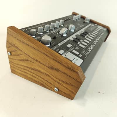 Behringer TD3 Real Oak Wood Stand Side panel Bass Line Synthesizer Wooden Stand image 3