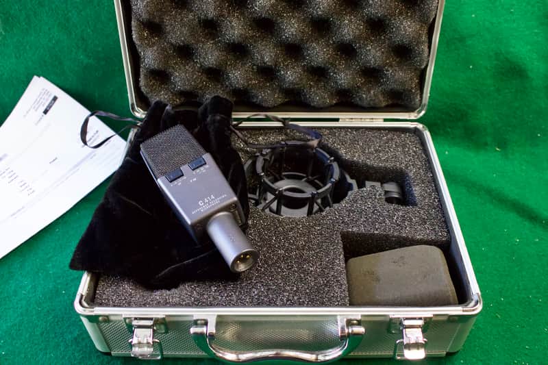 AKG C414 XLS Large Diaphragm Multipattern Condenser Microphone 2010s - Black image 1