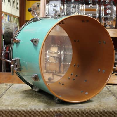 1980s Tama 16x16 Granstar Floor Tom in Nile Blue image 6