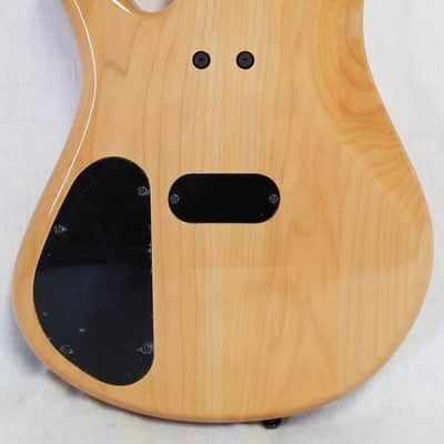 Zon Sonus Standard 4 Maple With Quilt Maple Top Electric Bass Gloss Trans Finish, Black Hardware image 8