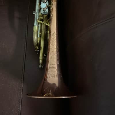 Conn 18A Director Bb Cornet (1955) SN 559764 (Coprion copper bell) image 10