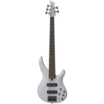 Yamaha TRBX505 5-String Bass Guitar (Translucent White) image 2