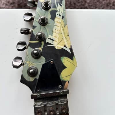 Ibanez JEM77-FP Steve Vai Signature MIJ – Original Black Floral – OHSC image 13