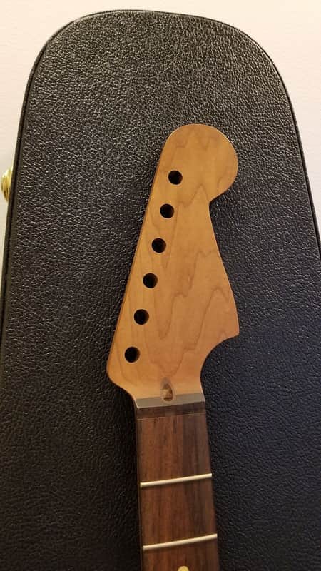 Musikraft Warmoth USACG Custom Roasted Strat 24 Fret Set Neck | Reverb