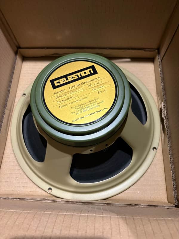 Celestion G12 M Greenback 25w 16ohms speaker image 1