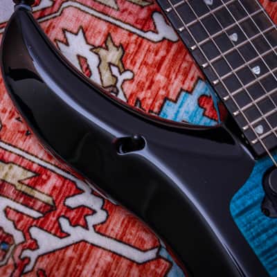ERNIE BALL USA Music Man JP Signature Majesty 6 "Okelani Blue + Ebony" (2023) image 9