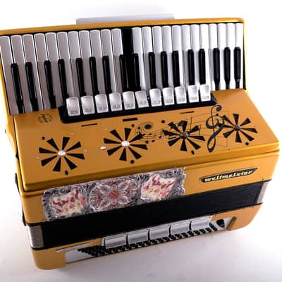 Custom Made Top Professional ACCORDION WELTMEISTER STELLA 120 bass, 16 reg. + Hard Case & New High Quality Leather Shoulder Straps ~ Refurbished - Certificate -VIDEO image 3