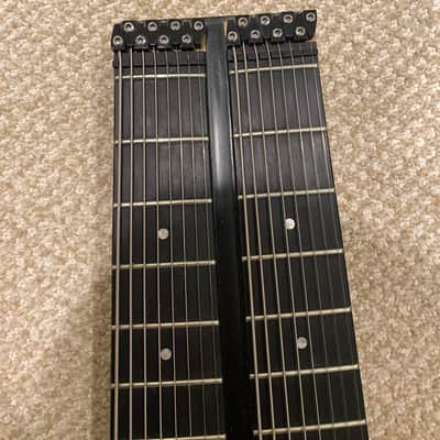 FM Guitars 16-String Double Neck McRocklin Purple Galaxy 8+8 NAMM Edition image 4