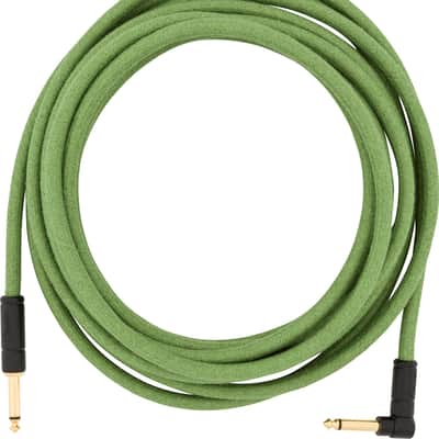 FENDER - Festival Instrument Cable  Straight/Angle  18.6  Pure Hemp  Green - 0990918062 image 1