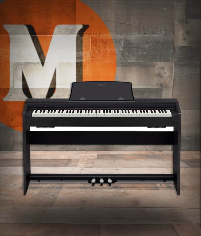 Casio PX-770BK Privia Series 88-Key Weighted Key Piano Console - Black (PX-770BK-U) image 1
