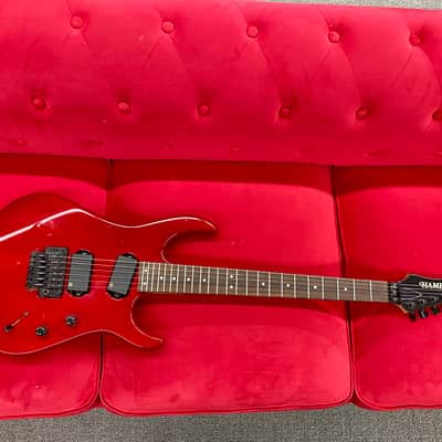 Hamer USA Diablo Electric Guitar 1990's - Transparent Red with Lace Sensors image 2