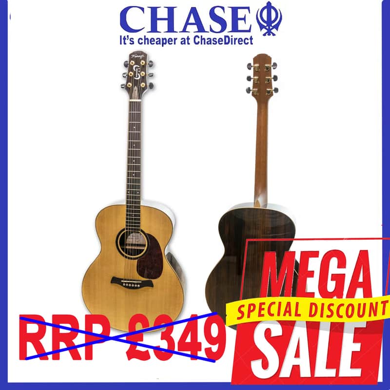 Acoustic Guitar Sky by Fairclough - Solid Spruce Top Concert Style; image 1