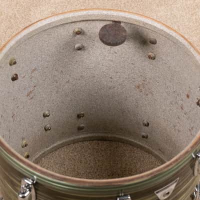 Vintage Ludwig 16x16 Avocado Strata Floor Tom image 13
