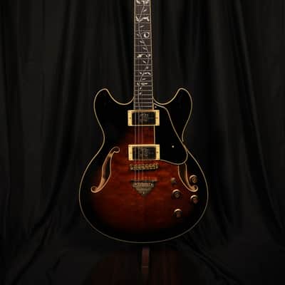 Ibanez AS93QMSP-DBS Artcore Expressionist 2025 - Present - Dark Brown Sunburst image 1