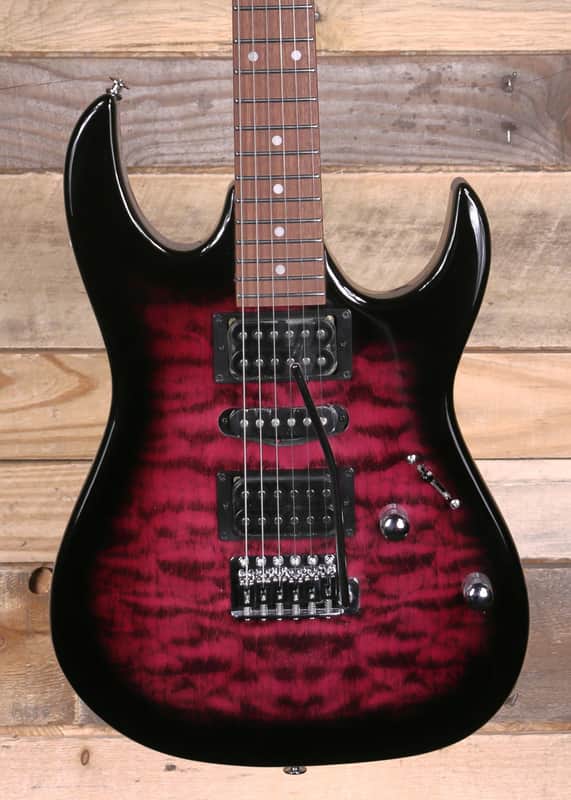 Ibanez GRX70QA Electric Guitar Transparent Violet Sunburst image 1
