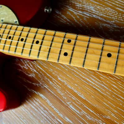 Fender AVRI '72 Telecaster Thinline 2011 - Candy Apple Red W/ Coma CuNiFe pickups image 6