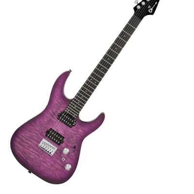 Charvel Pro-Mod Plus Dinky DK24 HH HT E QM - Violet Radiance image 2