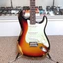used 2019 Fender Custom Shop 1960 Stratocaster Sweetwater Dealer Select with Roasted AAA Flame Maple Neck in Sunburst, Excellent Condition with OHSC & Paperwork!