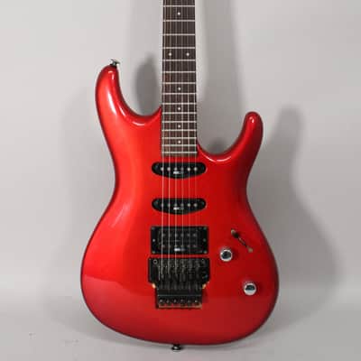 1987 Ibanez 540R Radius Series Floyd Rose HSS MIJ Jewel Red Finish w/HSC image 2