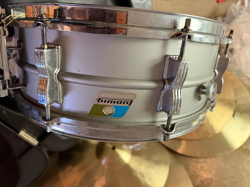 Ludwig 🥁 5” by 14” USA acrolite vintage snare drum with case stand and pad image 1