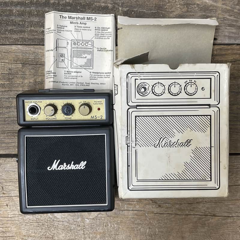 Marshall MS-2 Mini Amp with original box and manual image 1