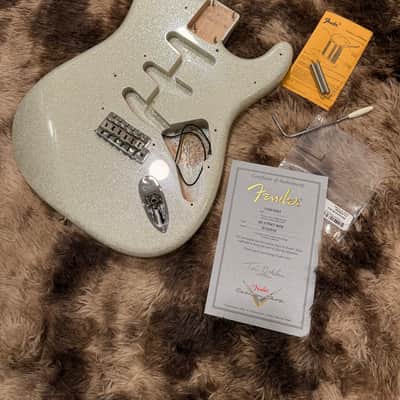 2023 Fender Custom Shop ‘65 NOS Stratocaster Loaded Body - Olympic White Sparkle image 1