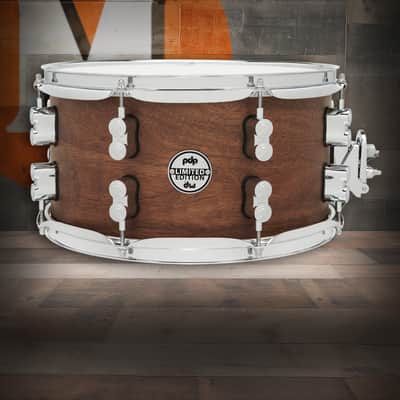 PDP LTD Maple/Walnut Snare, Natural Satin, 7x13 (PDSN0713MWNS) image 1